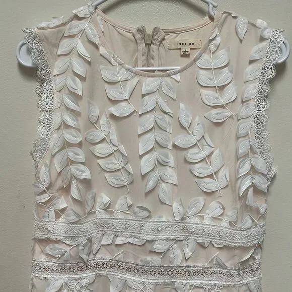 Just Me Ivory Lace Midi Dress - Picture 3 of 10